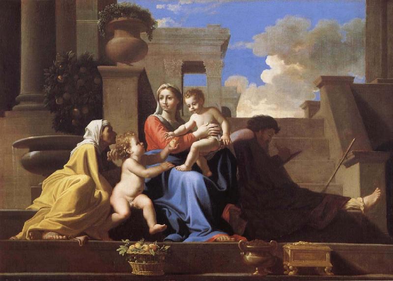 Nicolas Poussin The Holy Family on the Steps Germany oil painting art